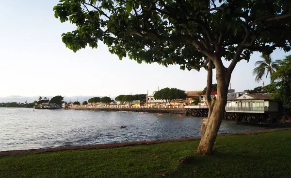 Lahaina 'da gün batımı, Maui Adası, Hawaii - ABD