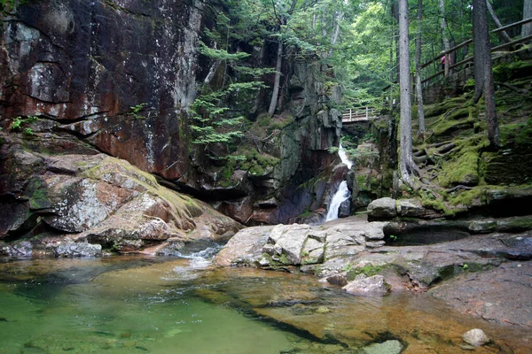 Sabbaday Falls White Mountains New Hampshire Stati Uniti Immagine Stock