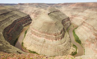 Gooseneck Eyalet Parkı, San Juan Nehri, Utah - ABD
