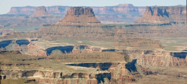 Buck Canyon Overlook, Canyolands Ulusal Parkı, Utah - ABD