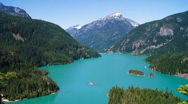 Diablo Gölü, Kuzey Cascades Ulusal Parkı, Washington Eyaleti - ABD