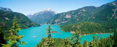 Diablo Gölü, Kuzey Cascades Ulusal Parkı, Washington Eyaleti - ABD