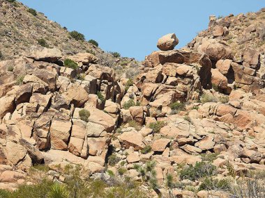 Kaya oluşumu, Joshua Tree Ulusal Parkı, Kaliforniya - ABD