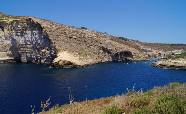 stock image Xlendi Cliffs, South West Coast, Island of Gozo - Malta