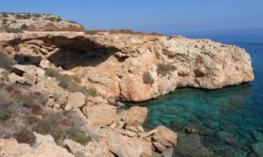 View of the lighthouse, Paphos - Cyprus clipart