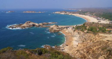 Beaches of Faro de Bucerias, Michoacan Coast, -Mexico clipart