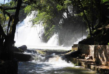 Tamasopo Waterfalls, Huasteca Potosina, San Luis de Potosi - Mexico clipart