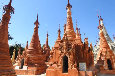 Shwe Indein Pagoda, Inle Lake, Nyaung Shwe, Myanmar - Burma clipart