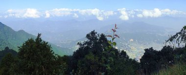 Panoramic view of Kathmandu from Chandragiri Hill - Nepal clipart