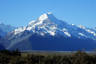 Monte Cook, Aoraki-Mt. Cook Ulusal Parkı, Canterbury, Güney Adası - Yeni Zelanda