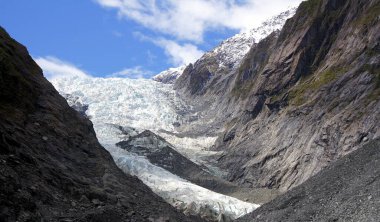 Franz josef glacier, westland Milli Parkı, south Island, Yeni Zelanda.