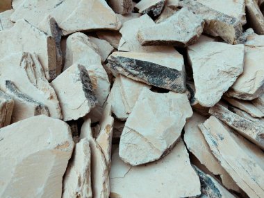 Fuller 'ın toprağı bentonit kil multani mitti gachi... kızılderili kil beyazlatıcı kil... yüz toprağı... multan toprak güzellik maddesi... bir faul, Tierra batan resmi... argila palygorskite attapulgite Bentonita fotoğrafı...