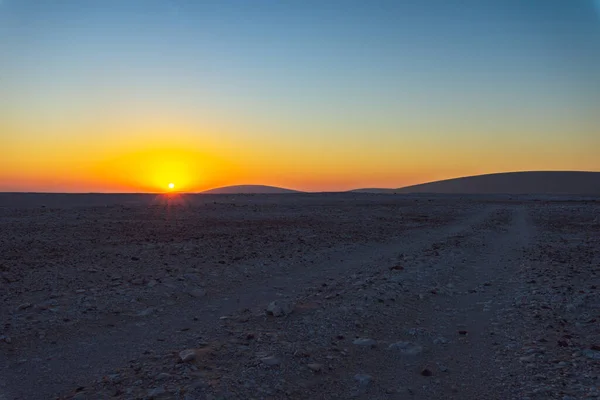 Homokdűne Sivatagban Kora Reggeli Nap — Stock Fotó