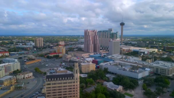 Ville San Antonio Texas Haut Vue Aérienne — Video