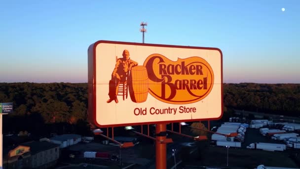 Магазин Ресторан Cacker Barrel Country Waco Texas Ноября 2022 Года — стоковое видео
