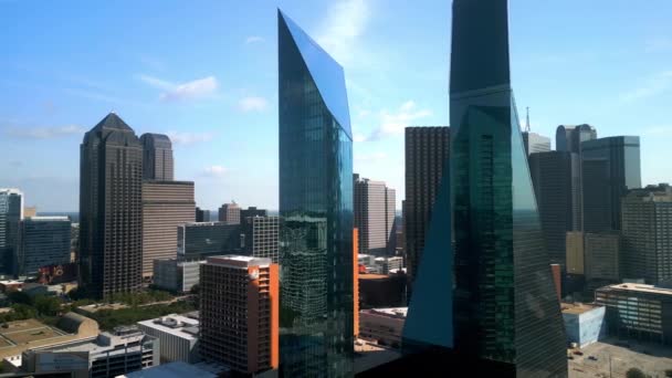 Skyline Van Dallas Texas Van Boven Dallas Texas November 2022 — Stockvideo
