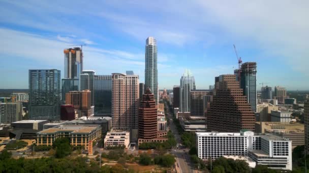 Ουρανοξύστης Του Χιούστον Τέξας Από Ψηλά Houston Texas Νοεμβρίου 2022 — Αρχείο Βίντεο
