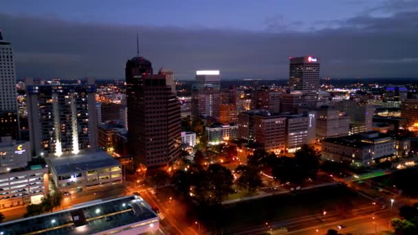 Skyline Memphis Dans Tennessee Nuit Memphis Tennessee Novembre 2022 — Video