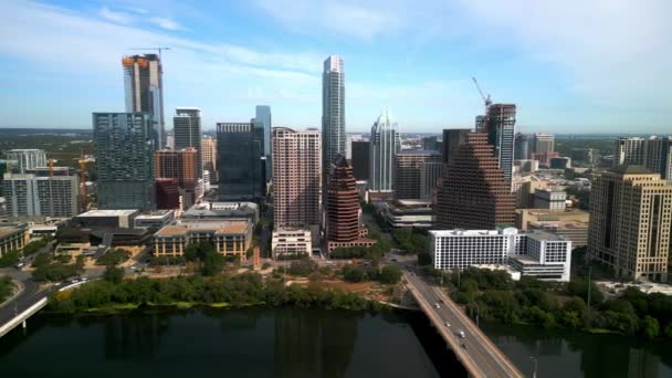 Río Colorado Ciudad Austin Texas Austin Texas Noviembre 2022 — Vídeo de stock