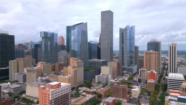 Skyline Houston Texas Dall Alto Vista Aerea — Video Stock
