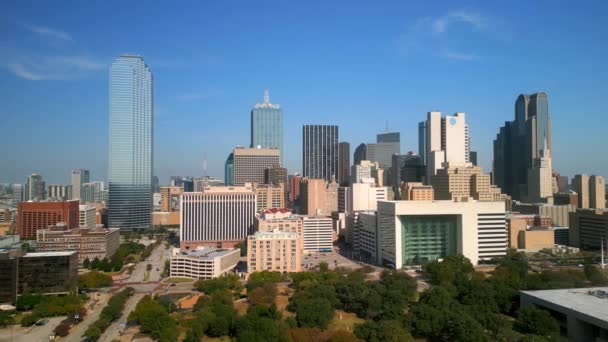 Skyline Dallas Texas Dallas Texas November 2022 — стокове відео