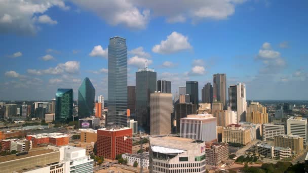 Skyline Dallas Texas Dall Alto Dallas Texas Novembre 2022 — Video Stock