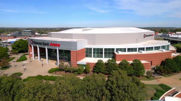 Simmons Bank Arena Little Rock Desde Arriba Little Rock Arkansas — Vídeos de Stock