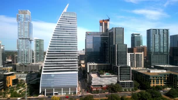 Arranha Céus Modernos Austin Downtown Austin Texas Novembro 2022 — Vídeo de Stock