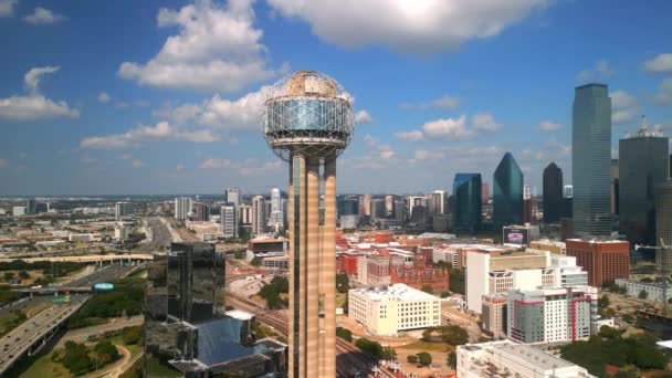 Вежа Возз Єднання Далласі Зверху Dallas Texas November 2022 — стокове відео