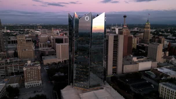 Frost Bank Tower San Antonio Texas Desde Arriba San Antonio — Vídeo de stock