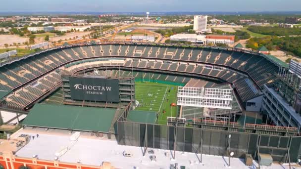 Choctaw Football Stadion Arlingtonban Fentről Arlington Texas November 2022 — Stock videók