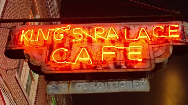 Kings Palace Cafe Beale Street Memphis Hemmet För Blues Rock — Stockvideo
