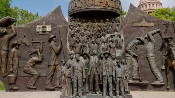 テキサス アフリカ系アメリカ人の歴史記念碑 旅行写真 — ストック動画