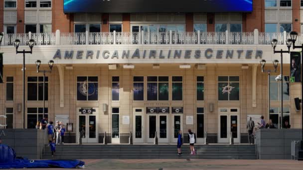 American Airlines Arena Siedziba Dallas Mavericks Dallas Stars Dallas Texas — Wideo stockowe