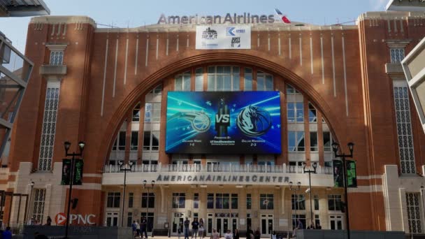 American Airlines Arena Siedziba Dallas Mavericks Dallas Stars Dallas Texas — Wideo stockowe