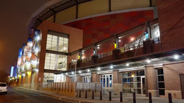 Memphis Beale Caddesi Yakınlarındaki Fedex Forum Arena Memphis Tennessee Kasım — Stok video