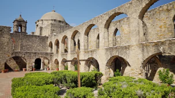 Αποστολή Σαν Χοσέ Στο San Antonio Missions World Heritage Trail — Αρχείο Βίντεο