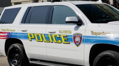 Galveston Texas Adası 'ndaki Galveston Polis Aracı - GALVESTON, TEXAS - Kasım 03, 2022