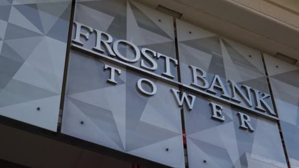 Башня Frost Bank Остине Austin Texas Октября 2022 Года — стоковое видео