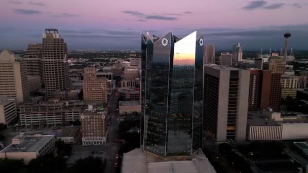Frost Bank Tower San Antonio Texas Desde Arriba San Antonio — Vídeos de Stock