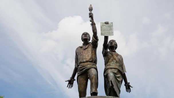 Teksas Afro Amerikan Tarihi Anıtı Austin Eyalet Başkentinde Austin Texas — Stok video