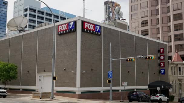 Fox Austin Épület Belvárosban Ausztin Texas Október 2022 — Stock videók