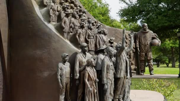 Texas African American History Memorial Vid State Capitol Austin Österrike — Stockvideo