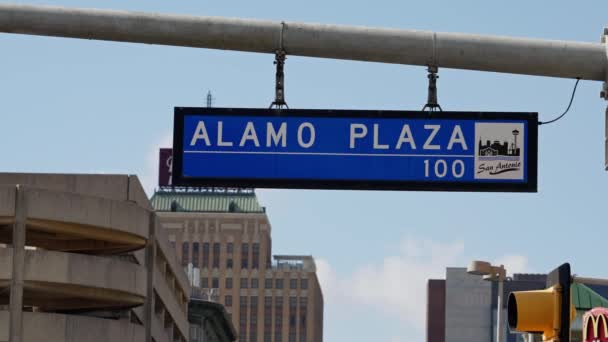 Alamo Plaza San Antonio San Antonio Texas Novembro 2022 — Vídeo de Stock