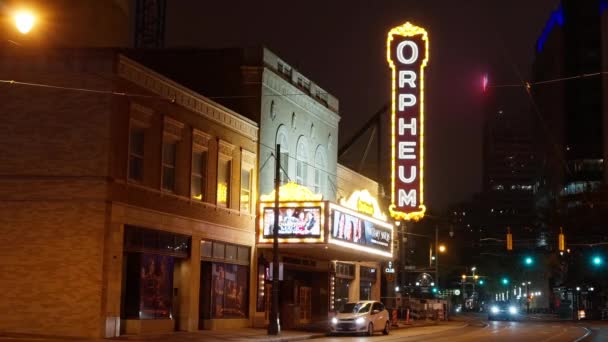 Orpheum Theater Memphis Beale Street Memphis Tennessee Noviembre 2022 — Vídeo de stock