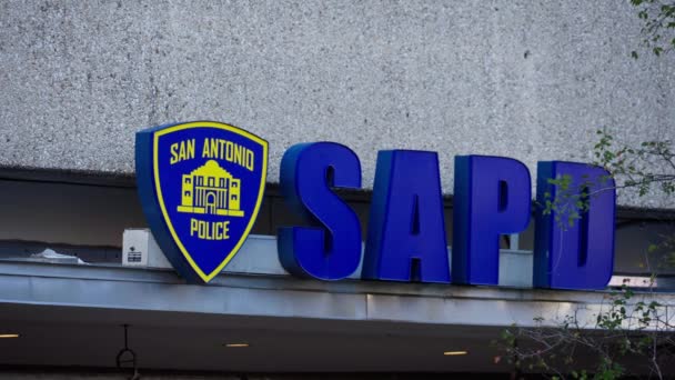Dipartimento Polizia San Antonio San Antonio Tessa Novembre 2022 — Video Stock