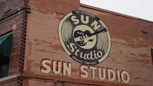 Usługi Nagrywania Sun Studio Memphis Memphis Tennessee Listopad 2022 — Wideo stockowe