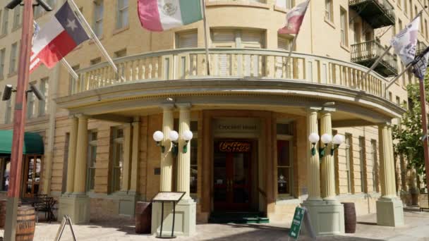 Crockett Hotel San Antonio Texas San Antonio Texas November 2022 — Stockvideo