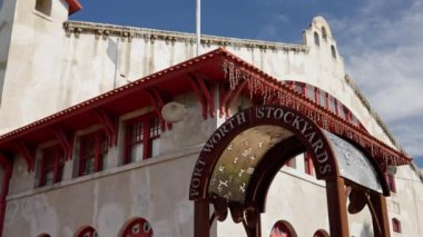 Fort Worth Stockyard tarihi bölgede - Fort Worth, TEXAS - Kasım 09, 2022