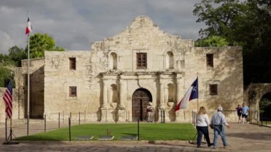 San Antonio Teksas 'taki ünlü Alamo - SAN ANTONIO, TEXAS - 01 Kasım 2022